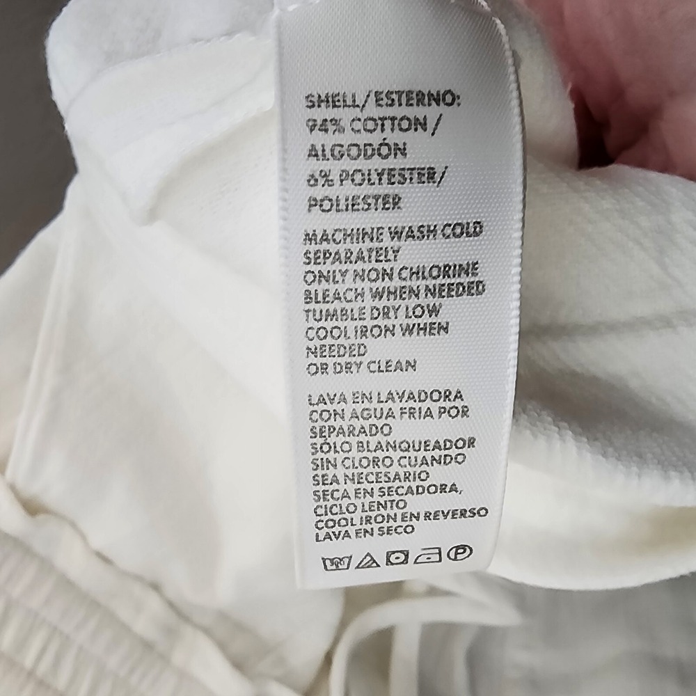Rebecca Minkoff Dress L White Sleeveless Cotton Belted Mini Summer Style - Picture 5 of 9